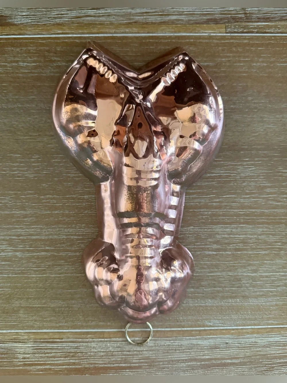 🐚🦞🐟 Vintage Set of 4 Copper Jelly Molds -  Shell, Lobster, Fish x2